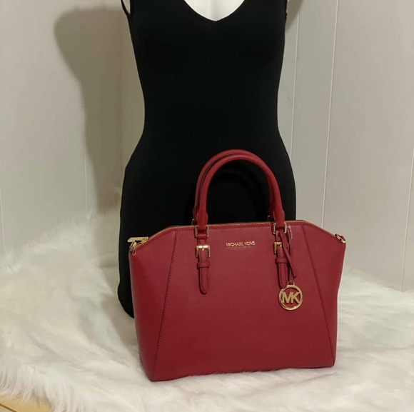 MICHAEL KORS LARGE CIARA SATCHEL - Picture 1 of 6